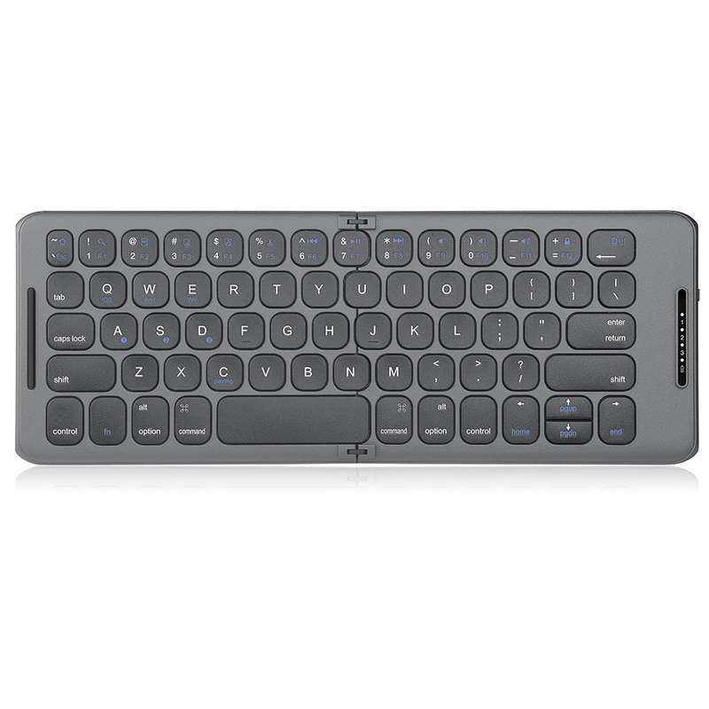 Portable Wireless BT Keyboard Folding Keyboard Comfortable Typing Feel Built-in Rechargeable Lithium
