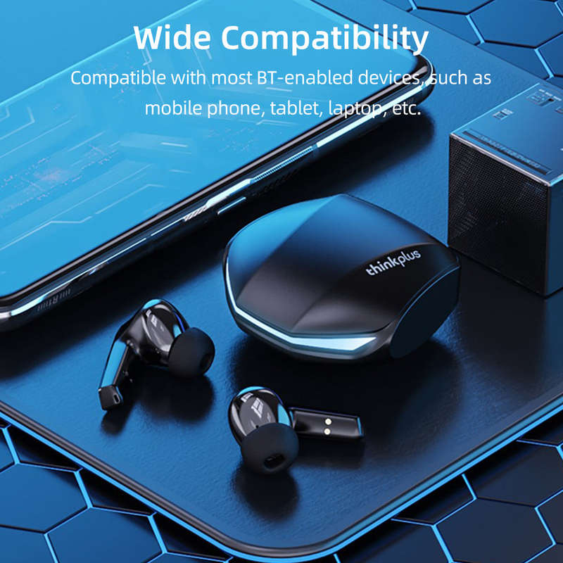 Lenovo thinkplus GM2 Pro True Wireless BT Gaming Headphones In-ear Sport Earbuds BT5.3 Chip Game/Mus