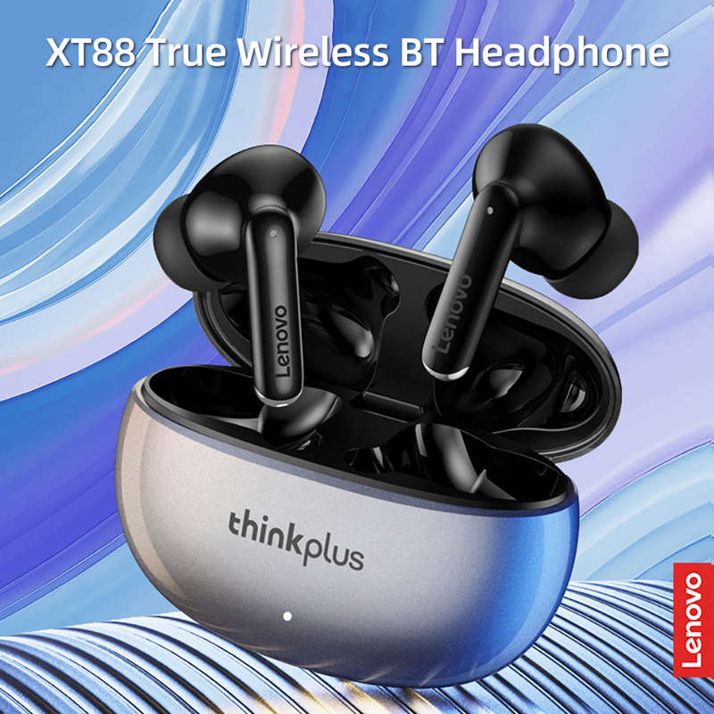 Lenovo thinkplus XT88 True Wireless BT Headphones In-ear Sport Music Earbuds BT5.3 Chip Support AAC/