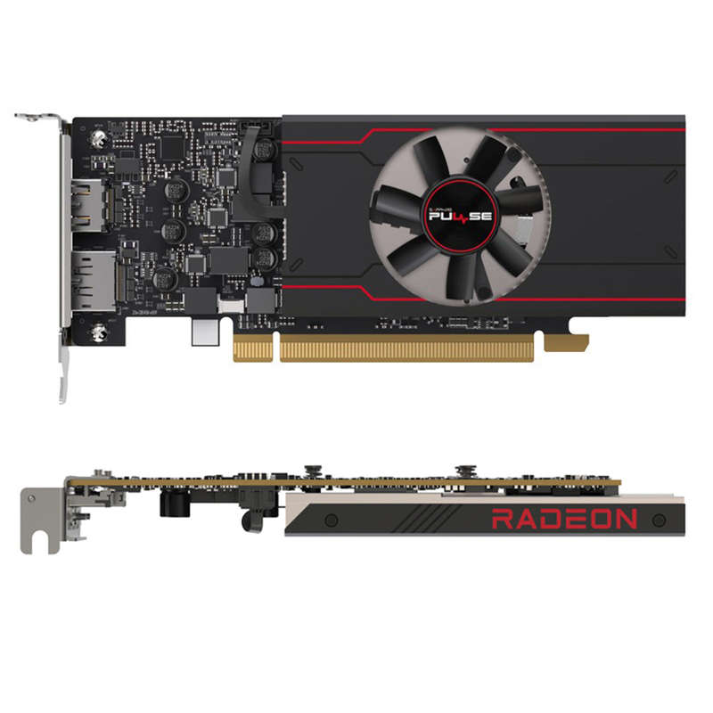 Sapphire RX6400 4G D6 Gaming Graphics Card 4G/64bit/GDDR6 Memory Max Support 8K Resolution Single Co