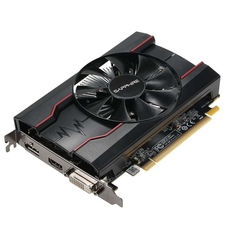 Sapphire RX550 4G D5 OC Graphics Card 4G/GDDR5/128bit Memory 1500MHz Memory Frequency Single Cooling