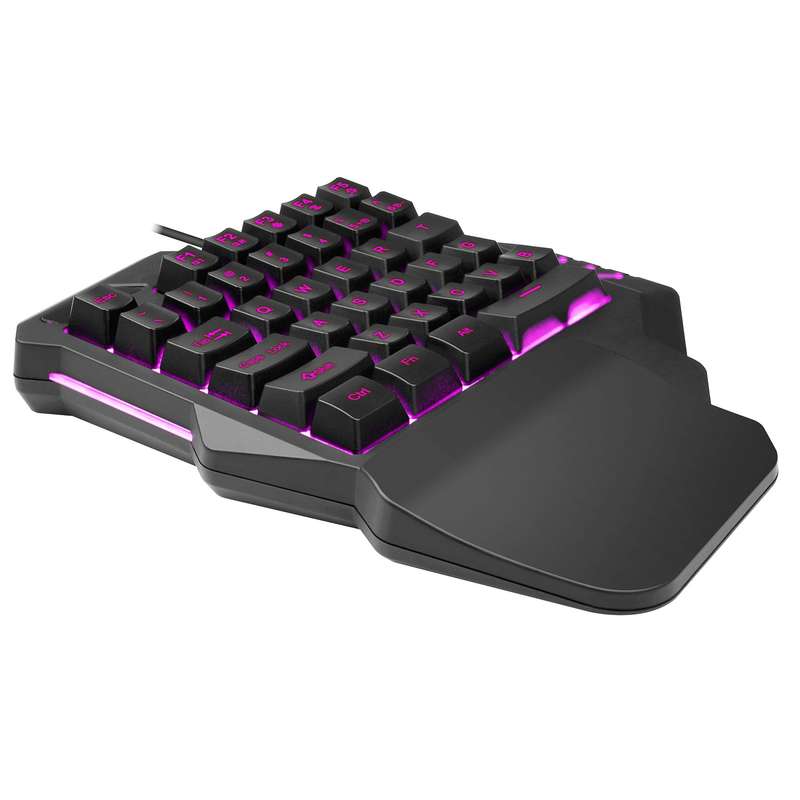 HXSJ G92 One Hand Keyboard 35 Key Single Hand Membrane Mini 35 Keys Gaming Keyboard with RGB Backlit