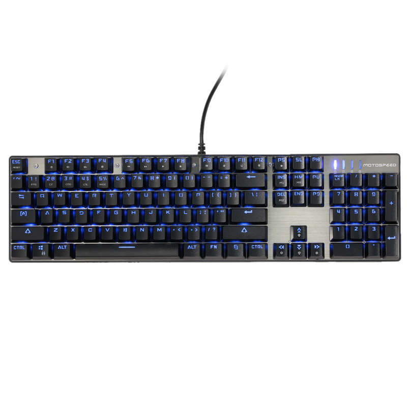 MOTOSPEED Inflictor CK104 Blue Switches Tactile Mechanical Esport Gaming Game Keyboard Wired USB Erg