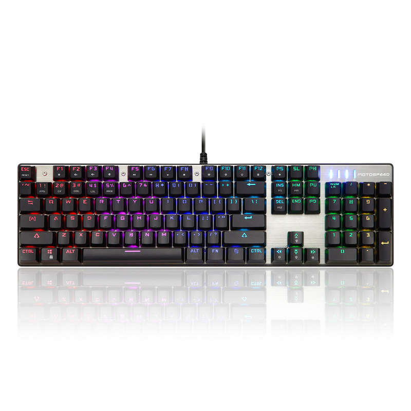 MOTOSPEED Inflictor CK104 Blue Switches Tactile Mechanical Esport Gaming Game Keyboard Wired USB Erg