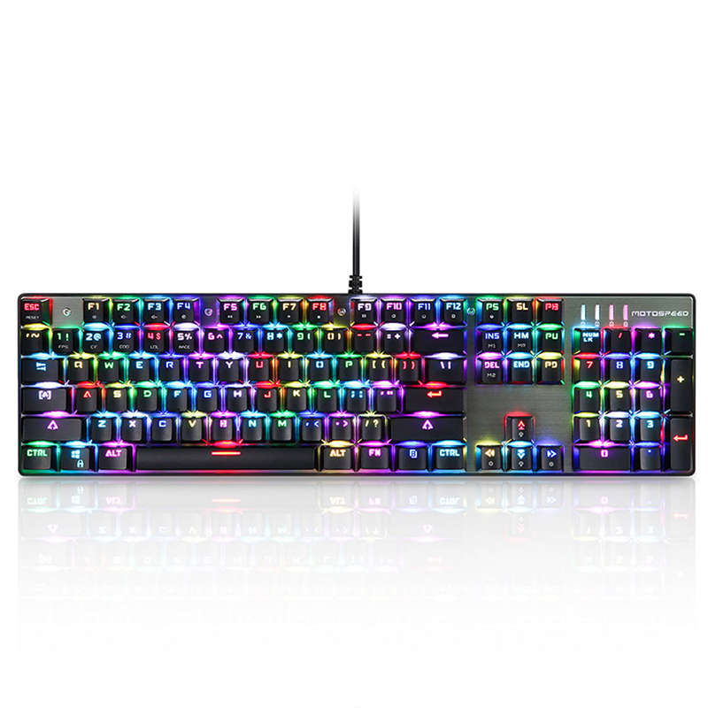 MOTOSPEED Inflictor CK104 Blue Switches Tactile Mechanical Esport Gaming Game Keyboard Wired USB Erg