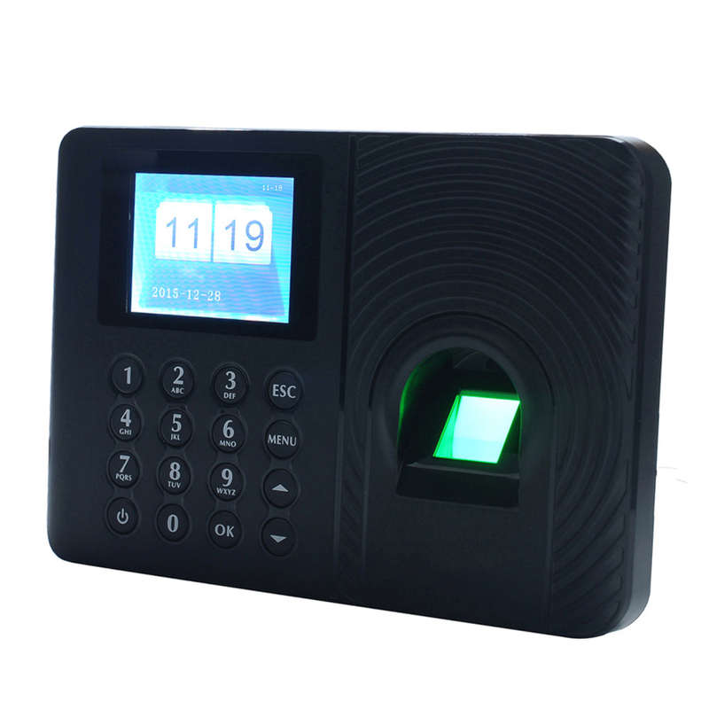 Fingerprint Time Attendance Machine Black