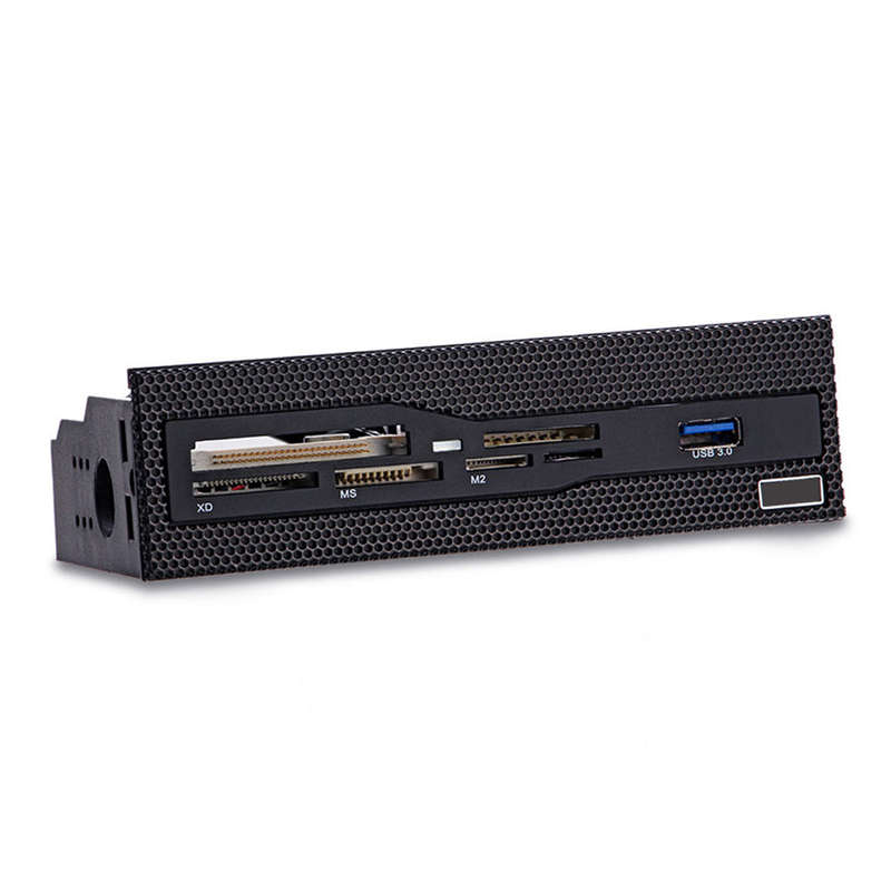 Sunshine-tipway 5.25 inch Multi-Function Front Panel Expansion Hub with USB 3.0 Port CF/SD/XD/MS/M2/