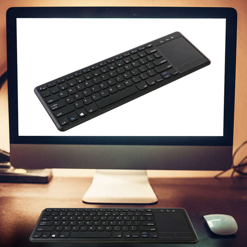 2.4G Wireless Touchpad Keyboard Multi-touch Ultra-slim with USB Receiver for Android Smart TV Comput