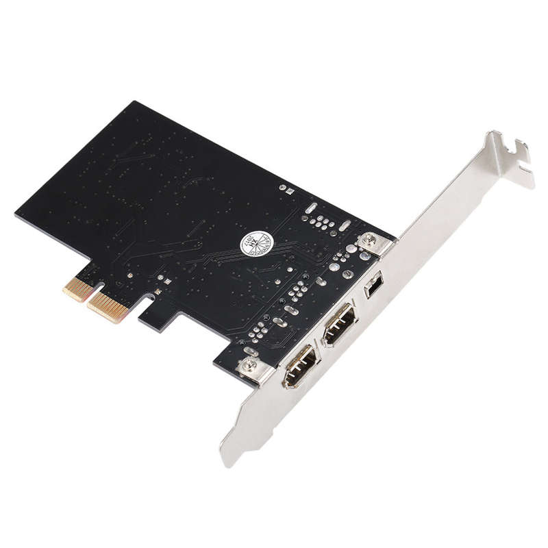 PCI-E 3 Ports 1394a 1394b Firewire Expansion Card PCI-Express Controller Card (2 * 6 Pin + 1 * 4 Pin