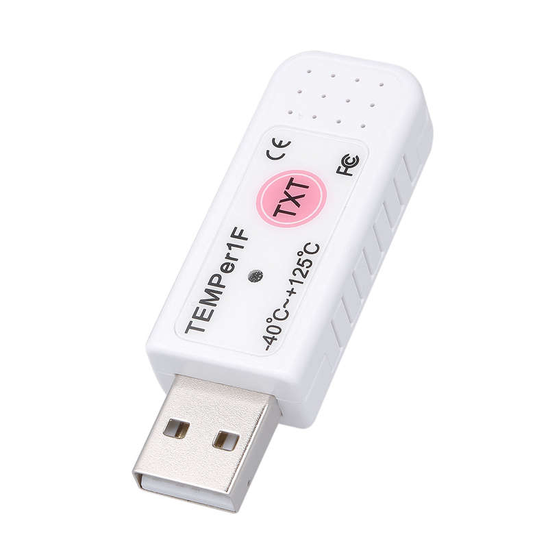 PCsensor USB Thermometer Temperature Sensor Data Logger Recorder for PC Laptop White