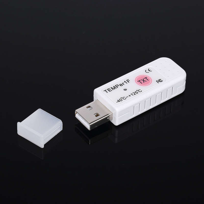 PCsensor USB Thermometer Temperature Sensor Data Logger Recorder for PC Laptop White