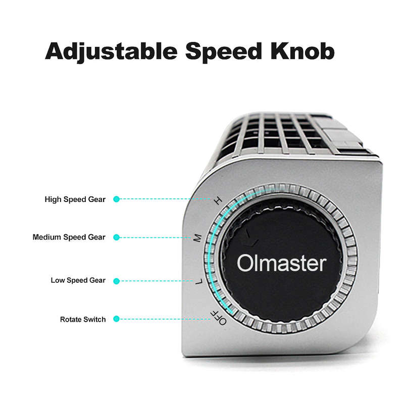 Olmaster CF-1691 USB Cooling Fan Laptop Pad Stand Fan Notebook Computer Phone Cooler Horizontal Axis