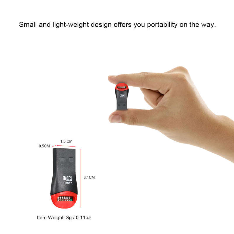 TF Card Reader USB 2.0 Mini Portable