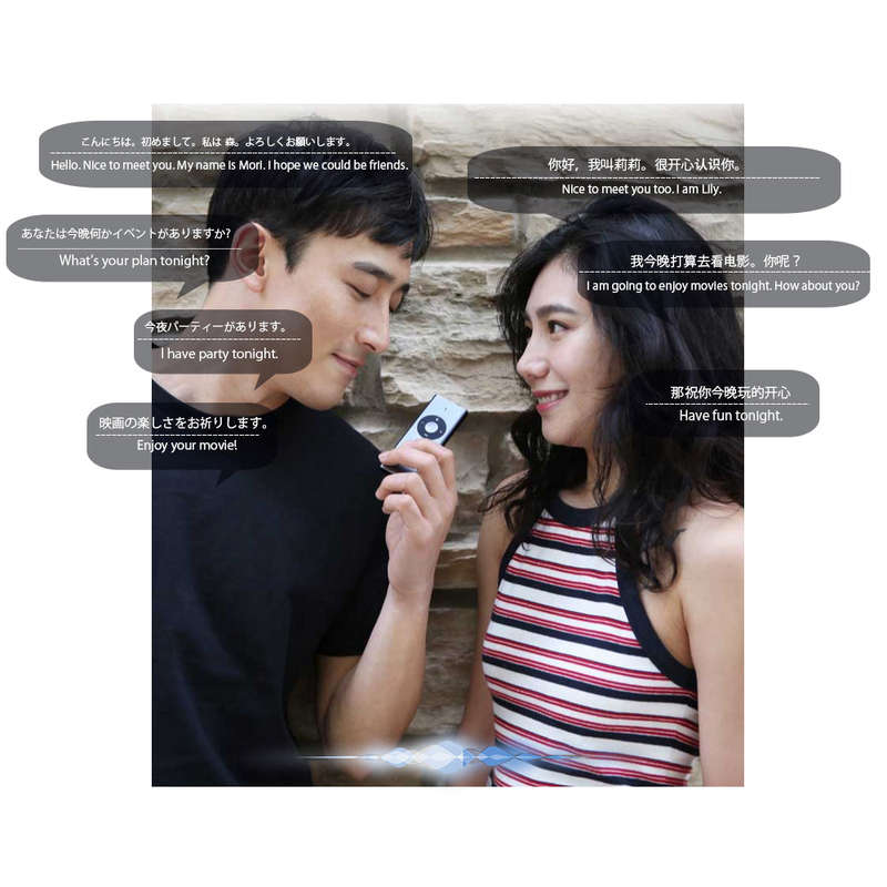 Portable Mini Handheld AI Translator Stick Intelligent Language Translator Device Electronic Pocket