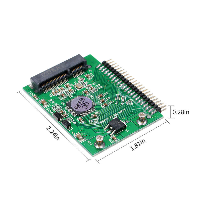 mSATA (PCI-E) SSD to 2.5'' 44Pin IDE Converter Adapter As 2.5 Inch IDE HDD For Laptop 5V