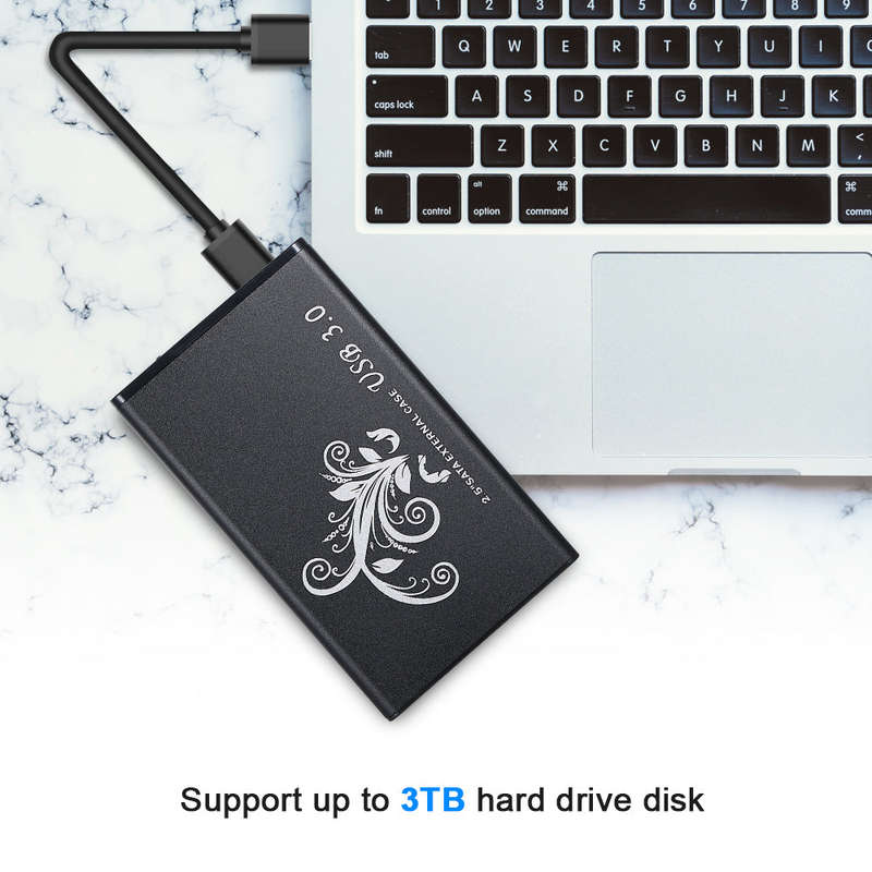 2.5 Inch HDD Case SATA HDD to USB3.0 Converter Adapter External Case Hard Disk Drive Box External HD