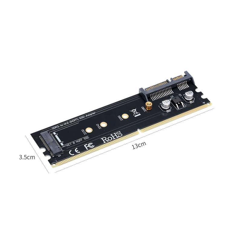 DDR to M.2 Hard Disk Adapter Card SATA to M.2 (NGFF) B-key 2230/2242/2260/2280 SSD Adapter DDR2 Memo