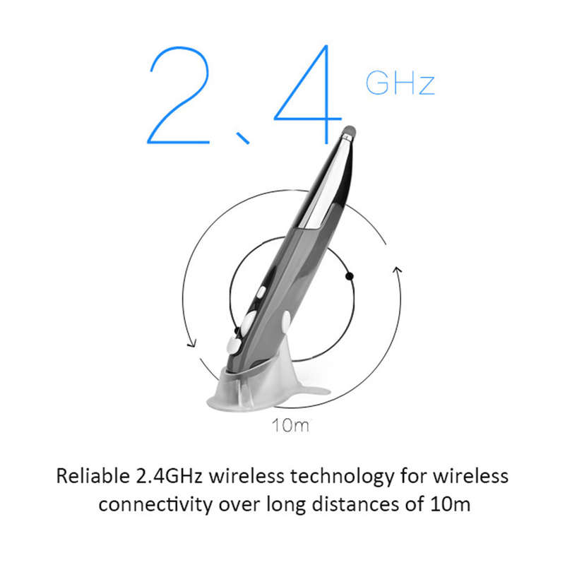 PR-06 2.4Ghz Wireless Optical Touch-pen Mouse 800/1200/1600DPI Wireless Mouse Pen with Stylus Functi