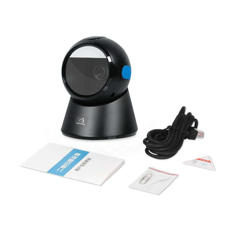 Wired Barcode Scanner USB Versatile Scanning Hands-free Scan QR Code 1D&2D Code Reader for Supermark