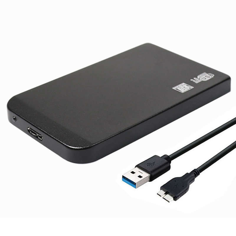 2.5in USB3.0 SATA SSD HDD Hard Drive Box 5Gbps 3TB USB3.0 SATA Portable Hard Drive Box (Black)