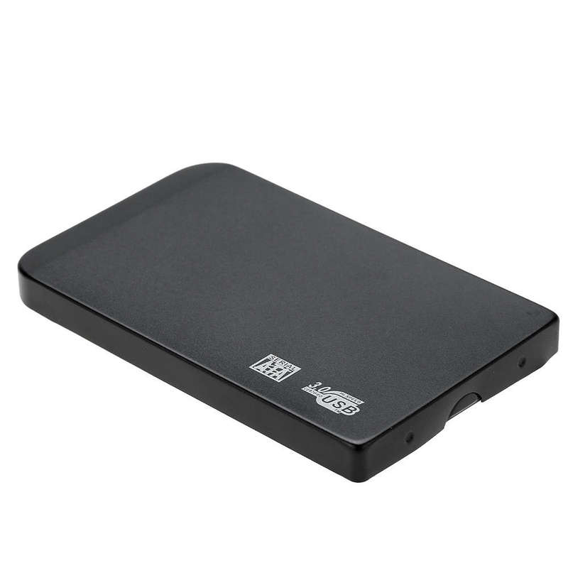 2.5in USB3.0 SATA SSD HDD Hard Drive Box 5Gbps 3TB USB3.0 SATA Portable Hard Drive Box (Black)