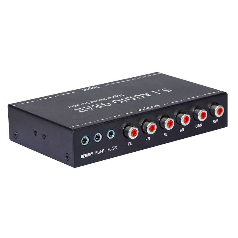 NK-A6L 5.1 Audio Gear Digital Sound Decoder Audio Converter 3.5mm Audio Output Replacement for Dolby