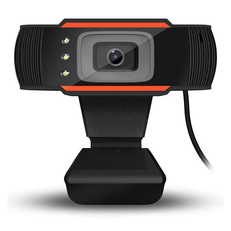 HXSJ A870C3 USB Webcam 480P Fixed Focus Computer Camera Built-in Sound Absorbing Microphone for PC L