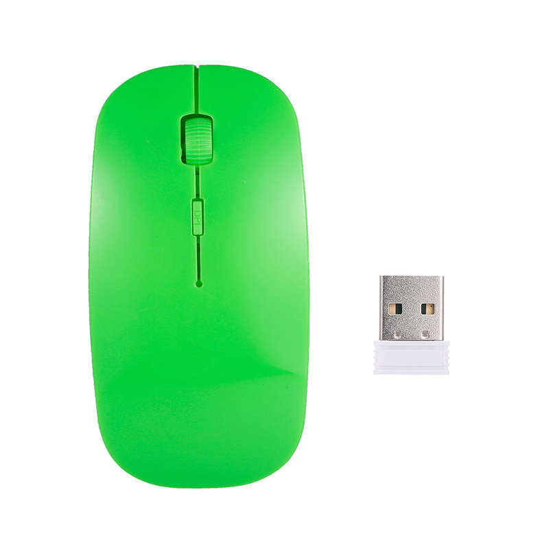 2.4G Wireless Mouse Portable Ultra-thin Mute Mouse 4 Keys Wireless Optical Mouse 1600DPI for   Deskt
