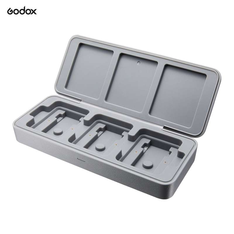 Godox MoveLink ML-C3 Charging Case Wireless Microphone System Charger Charging Box with 3 Slots for