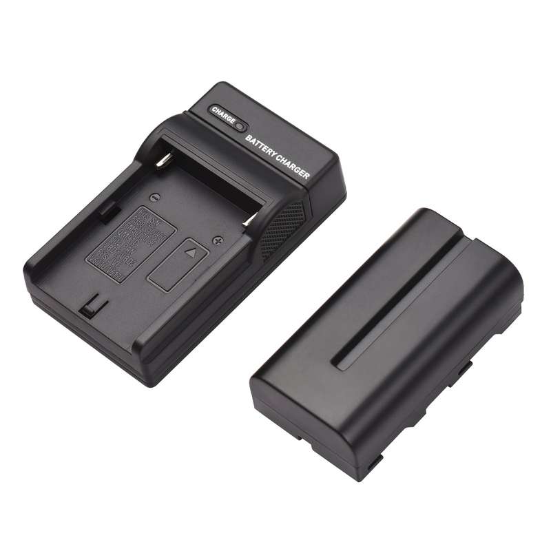 NP-F550/ NP-F570 Camera Battery and Charger Kit 1PC 7.2V 2600mAh Large Rechargeable Battery with USB