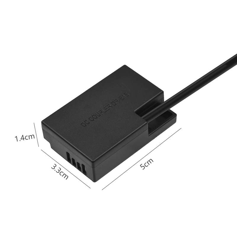 Type C to DR-E18 DC Coupler LP-E17 Dummy Battery Replacement for Canon RP EOS 77D 200D 250D 750D