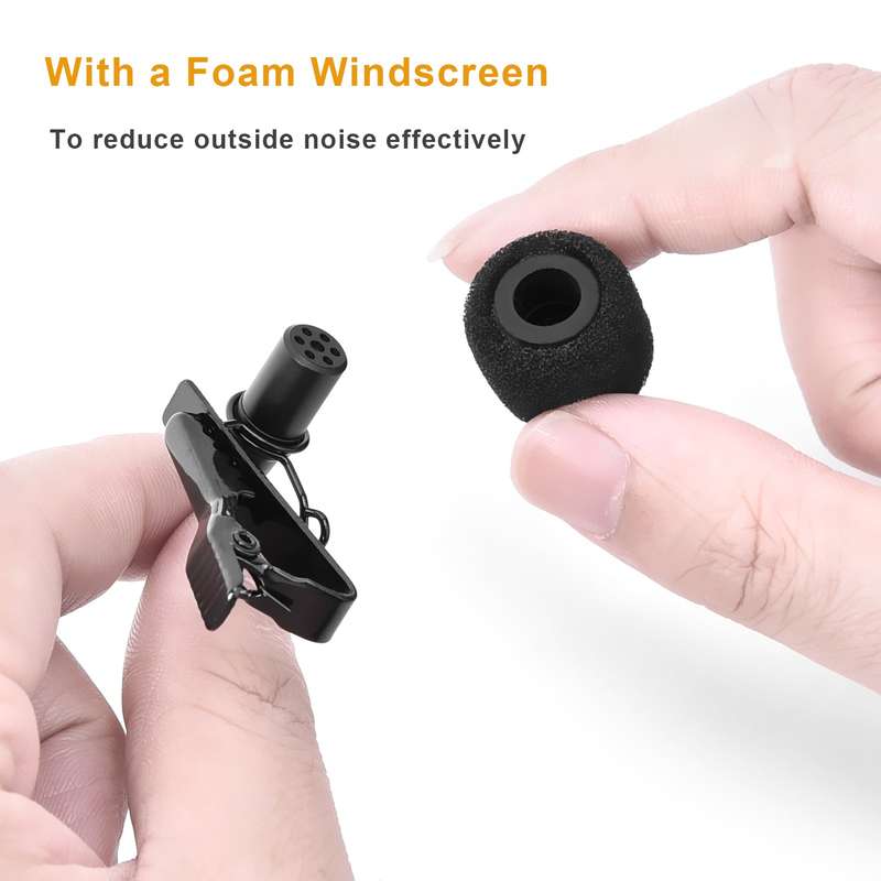 7RYMS S.LAV 01 Multi-functional Lavalier Microphone Omnidirectional Clip-on Lapel Mic 3.5mm TRRS Plu