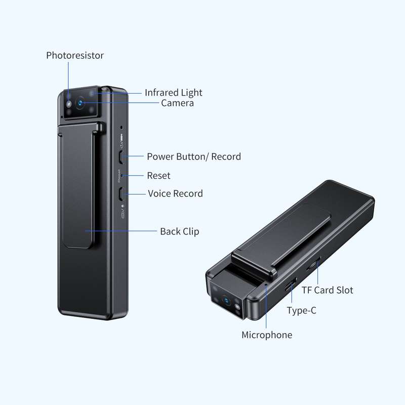 1080P Digital Video Recording Camera High Definition Security Camera 11 Hours Continuous Recording M
