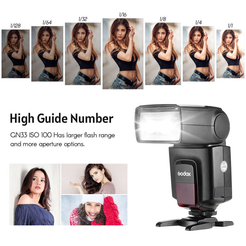 Godox TT520Universal On-Camera Flash Electronic Speedlite AT-16 2.4G Wireless Trigger Transmitter