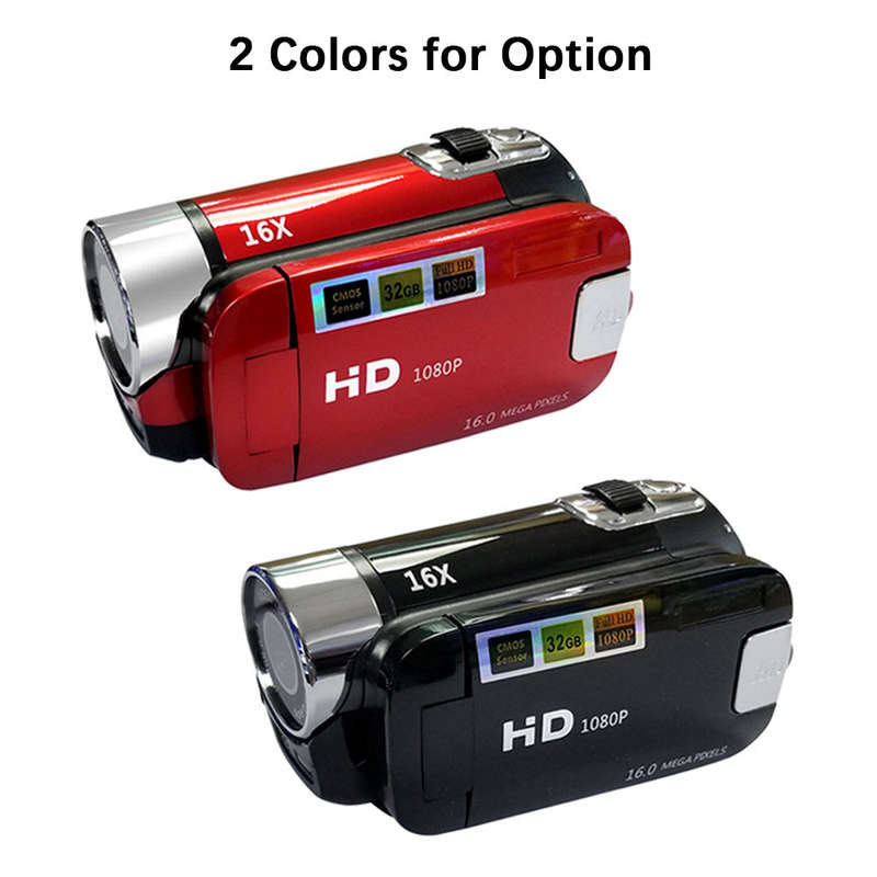 Portable 1080P High Definition Digital Video Camera DV Camcorder 16MP 2.7 Inch LCD Screen 16X Digita
