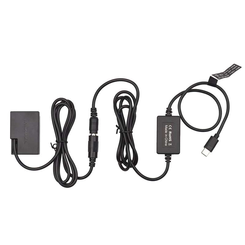PD USB Type-C Cable to DR-E18 Dummy Battery DC Coupler LP-E17 Replacement for Canon 750D 760D T6S 77