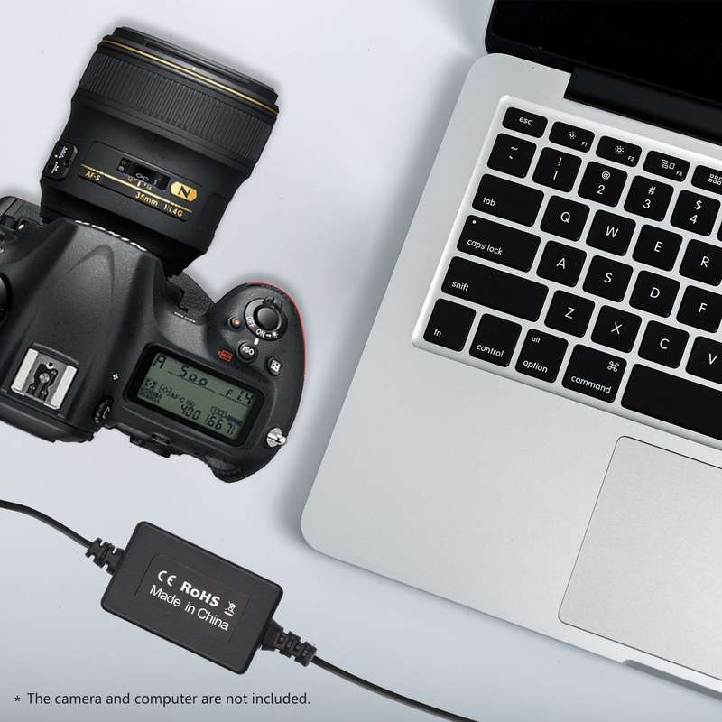 PD USB Type-C Cable to DR-E18 Dummy Battery DC Coupler LP-E17 Replacement for Canon 750D 760D T6S 77