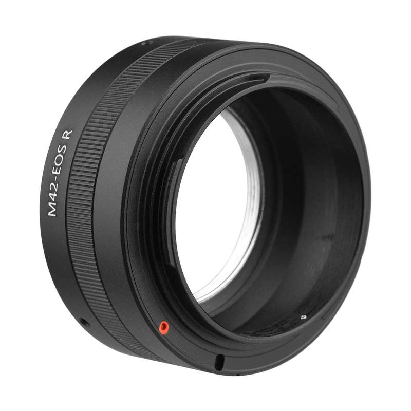 Manual Lens Mount Adapter Ring Aluminum Alloy for M42-Mount Lens to Canon EOS R/RP/Ra/R5/R6 RF-Mount