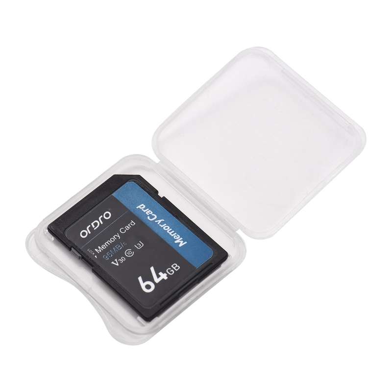 ORDRO 64GB Memory Card V30 Class 10 SD Card 95MB/s High Speed for Digital Video Cameras Camcorders