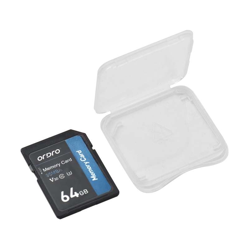 ORDRO 64GB Memory Card V30 Class 10 SD Card 95MB/s High Speed for Digital Video Cameras Camcorders