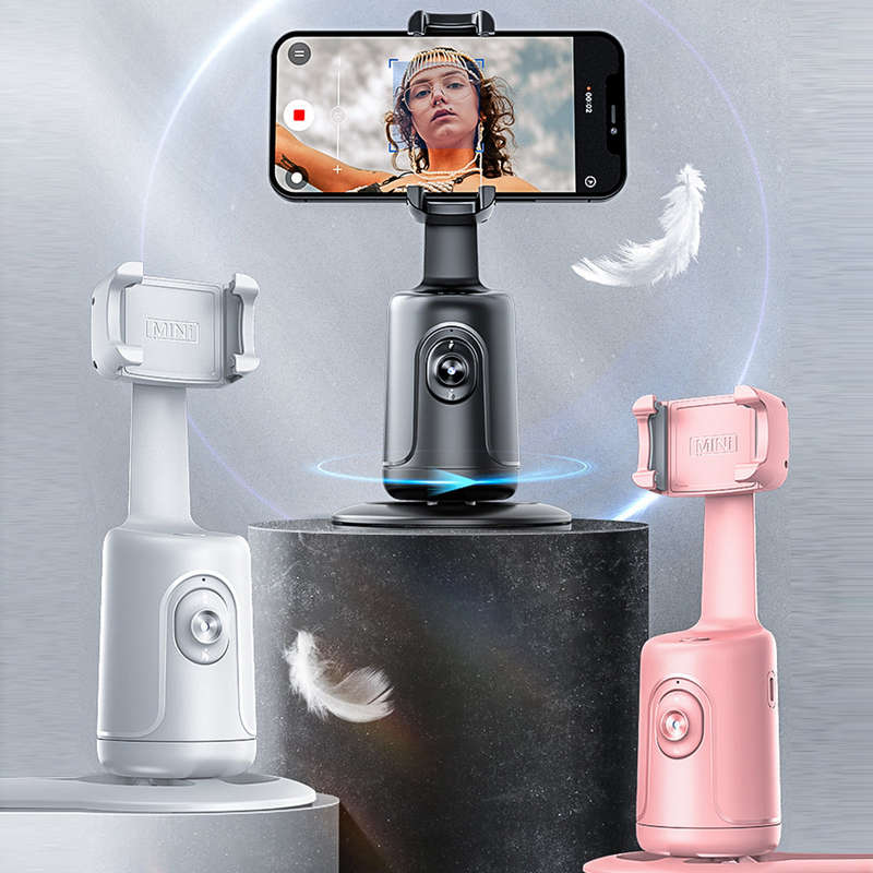 Smart 360 Auto Face Tracking Gimbal Desktop Selfie Stabilizer Robot Cameraman with Adjustable Lens