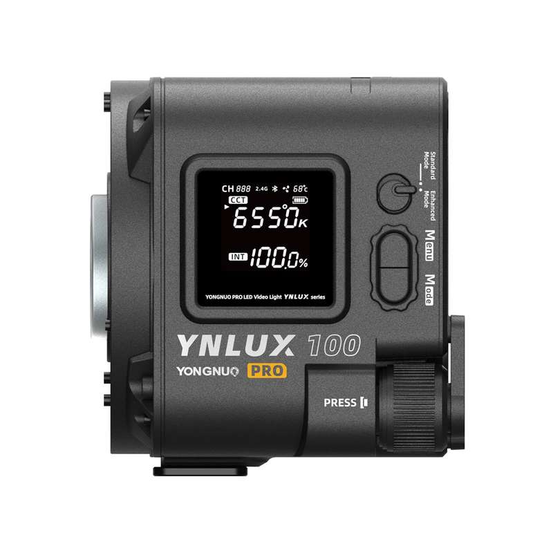 YONGNUO YNLUX100 Pro Compact LED Video Light 120W COB Photography Fill Light 3200K-6500K Adjustable