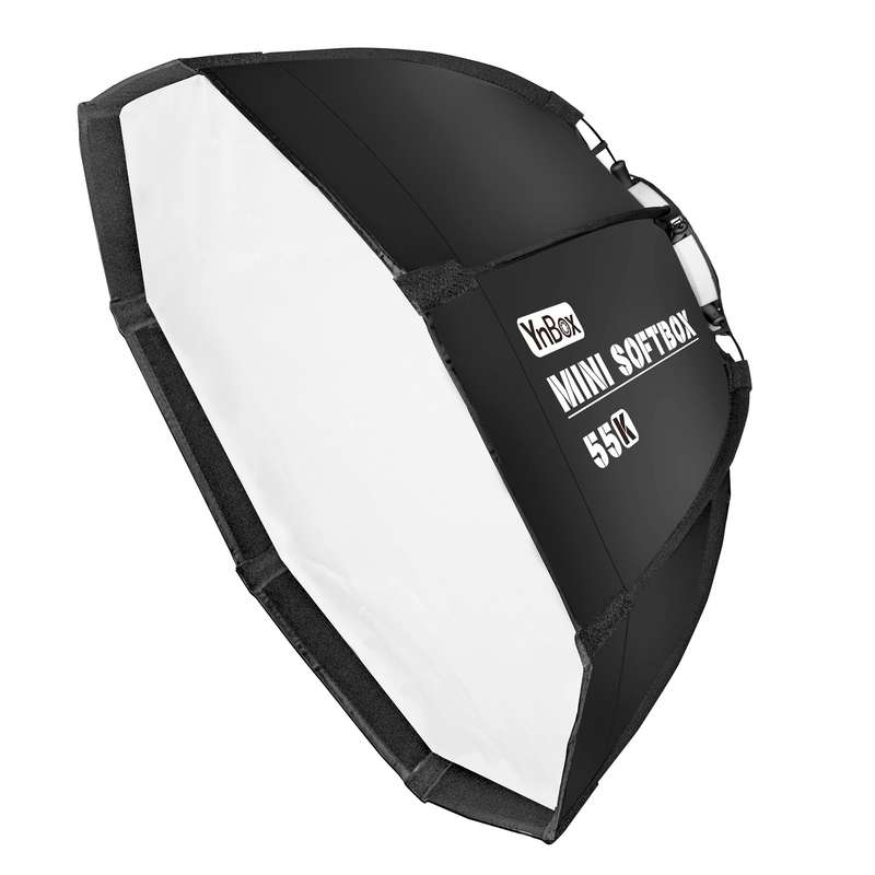 YnBox 55K 55cm/22in Octagon Photography Softbox with Bowens Mount Removeable Diffuser Carrying Bag f
