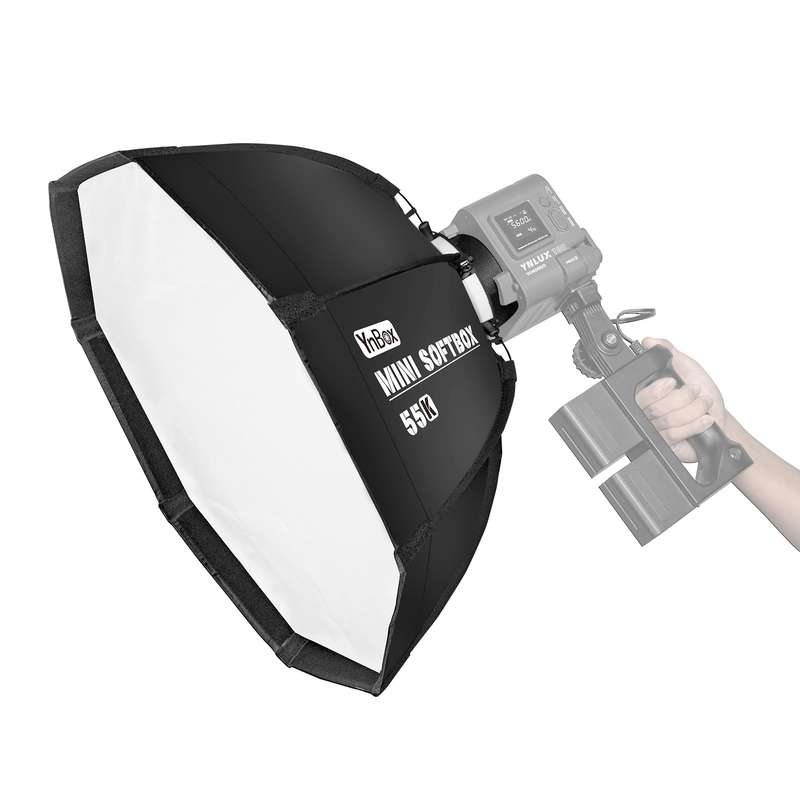 YnBox 55K 55cm/22in Octagon Photography Softbox with Bowens Mount Removeable Diffuser Carrying Bag f