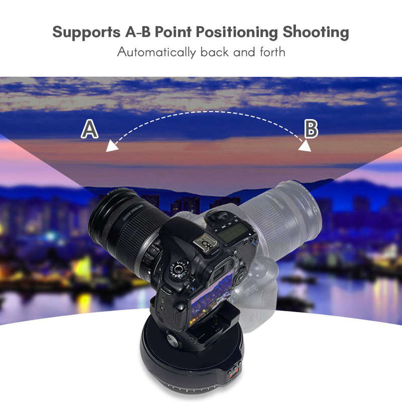 Andoer YT1200 Motorized Pan Tilt Head 2-axis Panoramic Head 360 Rotation Panoramic Tripod Head 100M
