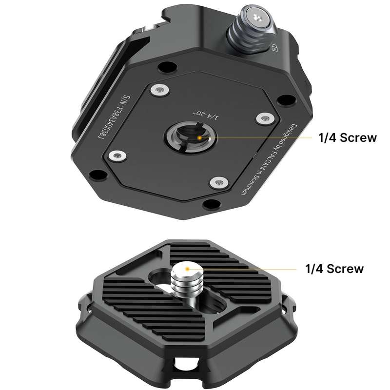 FALCAM F38 Quick Release System with Quick Release Base Mount & Quick Release Plate for Tripod Head