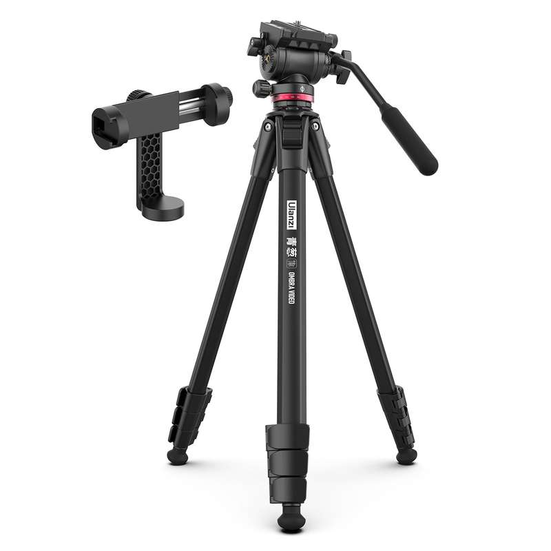 Ulanzi 160cm/62.99in Portable Camera Tripod Stand Aluminum Alloy Phone Tripod 6kg Load Capacity Phot