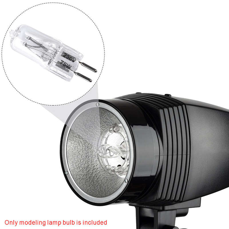 Godox 75W 230V 2700K Photo Studio Modeling Lamp Bulb for Compact Studio Flash Strobe Light Speedlite