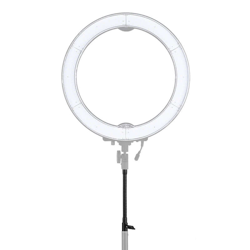 26.5cm/10.4inch Flexible Metal Extension Tube with 1/4" Screw Connector for Extending Various LED Li