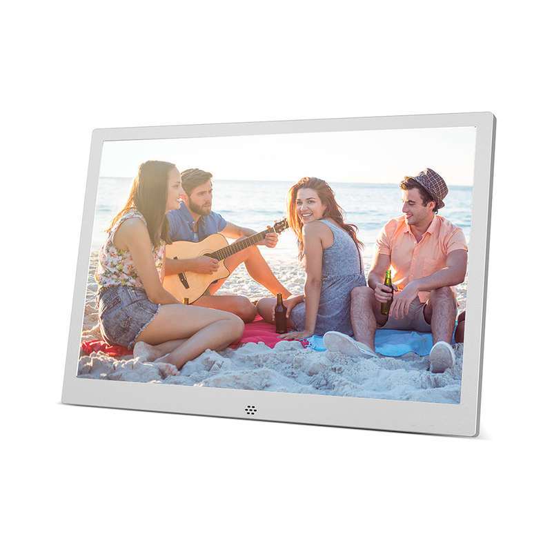 12inch LED Digital Photo Frame 1280 * 800 Resolution Support 1080P Video Random Play Aluminum Alloy